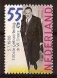Nederland NVPH nr 1358 postfris Dr. W Drees 1986, Postzegels en Munten, Postzegels | Nederland, Ophalen of Verzenden, Na 1940