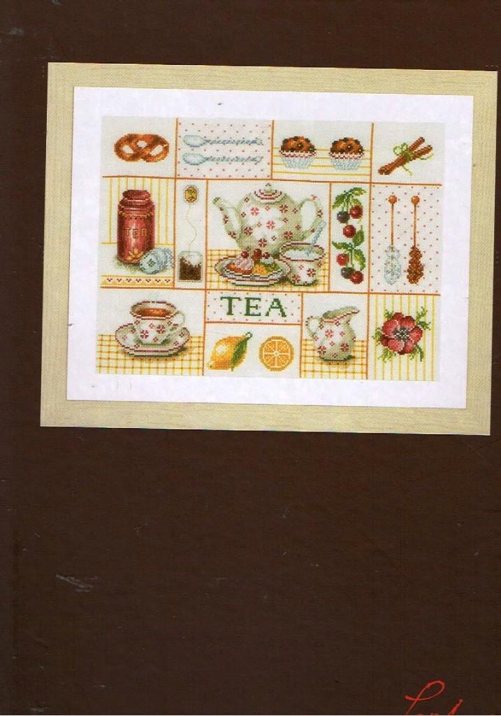 Cado aanbieding lanarte borduurpakket, tea party 387, Hobby en Vrije tijd, Borduren en Borduurmachines, Nieuw, Borduurpakket, Handborduren