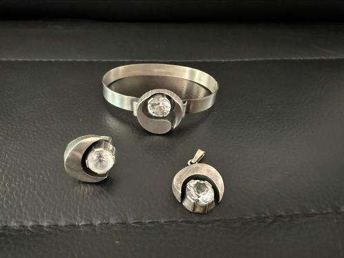 Set ring, armband & hanger Karl Laine '80, 925 Finnfeelings, Antiek en Kunst, Antiek | Kleding en Accessoires, Dames, Ophalen of Verzenden