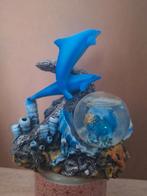 dolfijnenbeeld met lampje, Verzamelen, Beelden en Beeldjes, Ophalen of Verzenden, Zo goed als nieuw, Dier