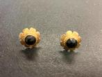 Zware 14 karaat gouden granaat oorbellen 3,61 gram, Antiek en Kunst, Ophalen of Verzenden, Goud