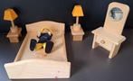 SLAAPKAMER - poppenhuis meubelen - hout, Kinderen en Baby's, Gebruikt, Ophalen of Verzenden