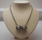 Zilveren antieke jasseron ketting met Zeeuwse knoppen nr.327