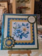 Kaartje verjaardag blauwe bloemen, Ophalen of Verzenden, Nieuw, Overige thema's