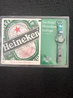 Heineken  bord met horloge, Ophalen of Verzenden, Nieuw, Reclamebord, Plaat of Schild, Heineken