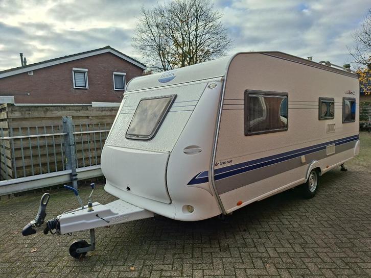 Hobby 540 UL De Luxe 2005 model 2006, Caravans en Kamperen, Caravans, Particulier, tot en met 4, 1000 - 1250 kg, Rondzit, Hobby