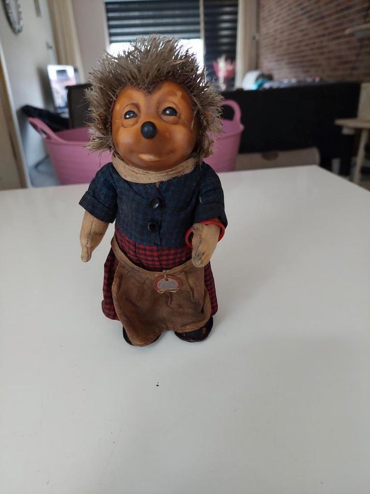 Zeldzame originele Schleich Mecki pop uit de jaren 50/60., Antiek en Kunst, Antiek | Speelgoed, Ophalen of Verzenden