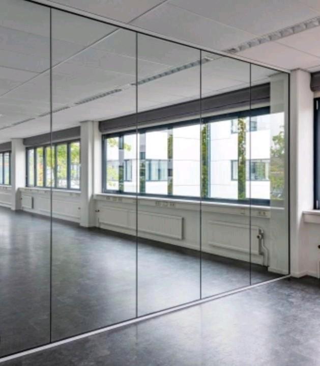 Glazen wanden / Kantoor Wanden / Scheidingswanden, Doe-het-zelf en Verbouw, Glas en Ramen, Gebruikt, Overige typen, 160 cm of meer