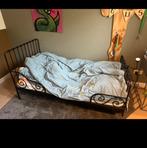 Ikea minnen kinderbed zwart, Kinderen en Baby's, Kinderkamer | Bedden, Ophalen, Gebruikt, 70 tot 85 cm, Lattenbodem