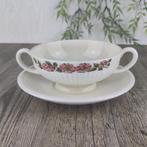 Wedgwood Briar Rose Soepkom met Schotel, Antiek en Kunst, Antiek | Servies los, Ophalen of Verzenden