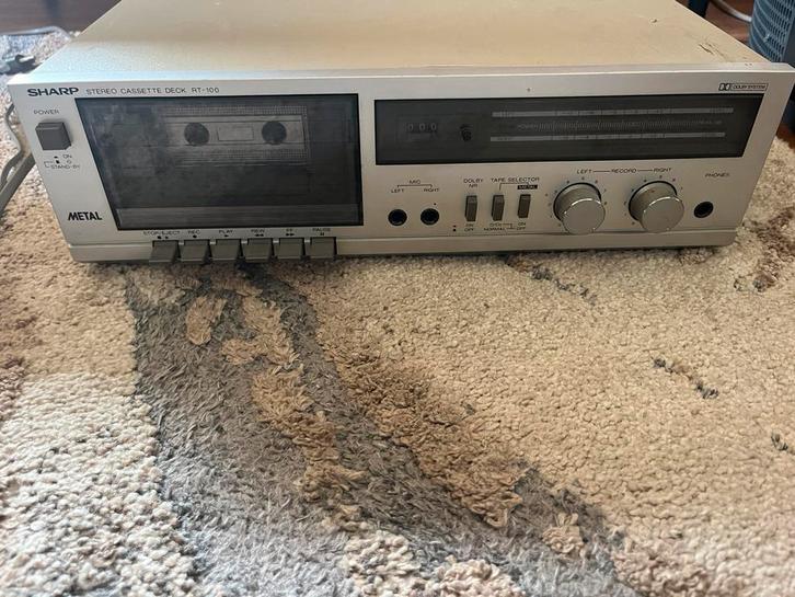 Sharp RT-100 stereo casette deck, Audio, Tv en Foto, Cassettedecks, Overige merken, Ophalen of Verzenden