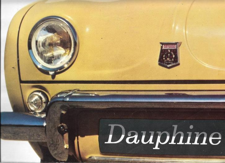 Brochure Renault DAUPHINE, 1961 (NL), Boeken, Auto's | Folders en Tijdschriften, Zo goed als nieuw, Renault, Ophalen of Verzenden