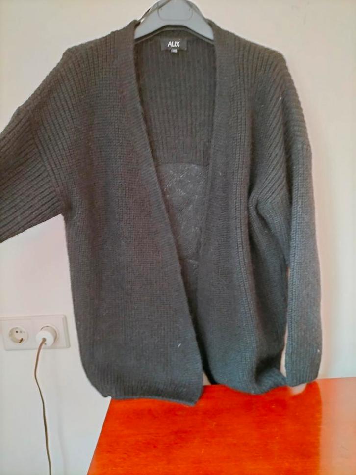 zwart vest van Alix the Label maat xs / s, Kleding | Dames, Truien en Vesten, Zo goed als nieuw, Maat 36 (S), Zwart, Ophalen