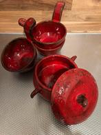 Vintage pot en soepkommen Charles Voltz voor Vallauris., Antiek en Kunst, Antiek | Keramiek en Aardewerk, Ophalen of Verzenden