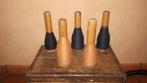 5 spoelen klossen met garen in blank beukenhout, Antiek en Kunst, Ophalen of Verzenden