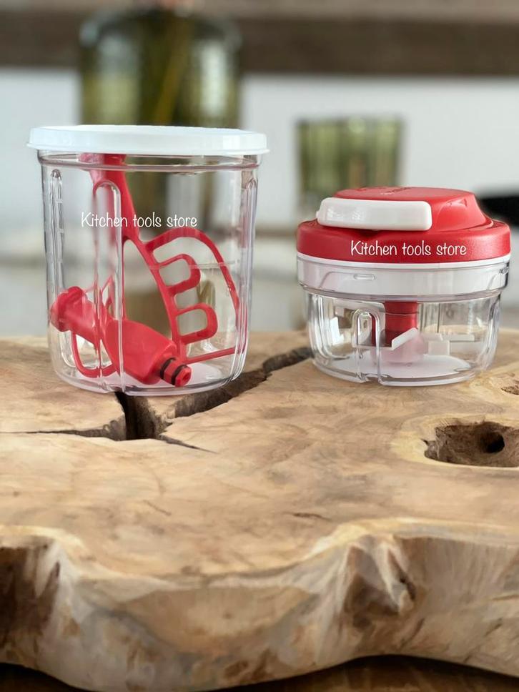 Tupperware TurboChef + uitbreidingsset turbomax uienhakker, Huis en Inrichting, Keuken | Tupperware, Nieuw, Overige typen, Wit