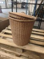 Vintage Zeegras Mand met Deksel, Overige materialen, 50 tot 100 cm, 50 tot 75 cm, Ophalen of Verzenden