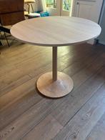 Houten tafel, witgepigmenteerd gelakt eiken, Bolia Turned, Ophalen, 50 tot 100 cm, Scandinavish, Tot twee personen