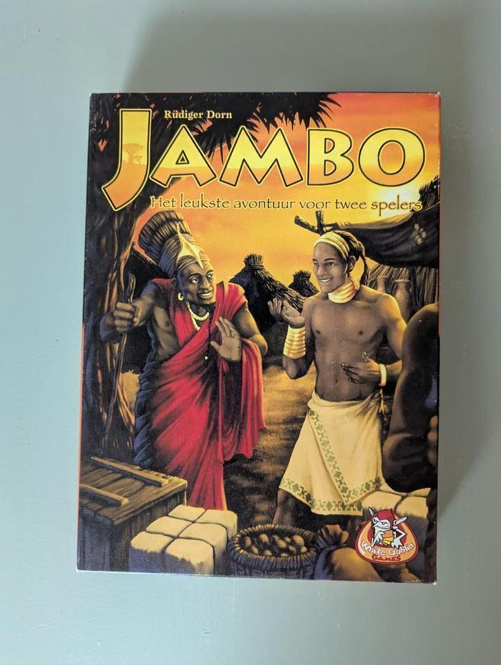 Jambo, Hobby en Vrije tijd, Gezelschapsspellen | Kaartspellen, Zo goed als nieuw, Een of twee spelers, Ophalen of Verzenden