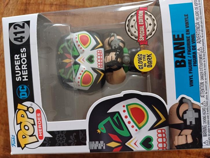 Bane (Glow In The Dark) #412 Funko Pop! - DC - Entertainment, Hobby en Vrije tijd, Stickers en Plaatjes, Nieuw, Ophalen of Verzenden