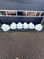 6x Originele Vitra Eames RE DAR – wit & zilver – Design set, Ophalen, Kunststof, Gebruikt, Wit