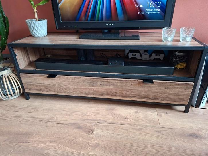 Tv meubel Leen Bakker - 120cm, Huis en Inrichting, Kasten | Televisiemeubels, Ophalen