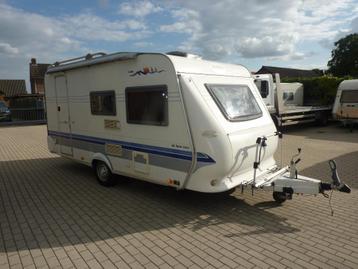 Hobby de Luxe 440 SF + Mover Voortent Luifel Fietsendrager beschikbaar voor biedingen