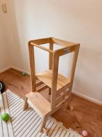 Houten leertoren / keukenhulp - bruin, Ophalen, Zo goed als nieuw