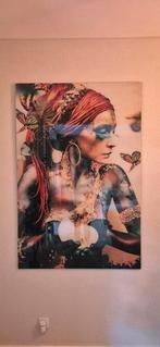 Woman with butterflies 150100 plexiglas, Ophalen, Nieuw, 125 cm of meer, Foto of Poster