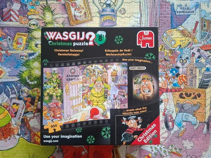 Jumbo Wasgij? Kerst puzzel, nummer 8, 950 stukjes, Hobby en Vrije tijd, Denksport en Puzzels, Zo goed als nieuw, 500 t/m 1500 stukjes