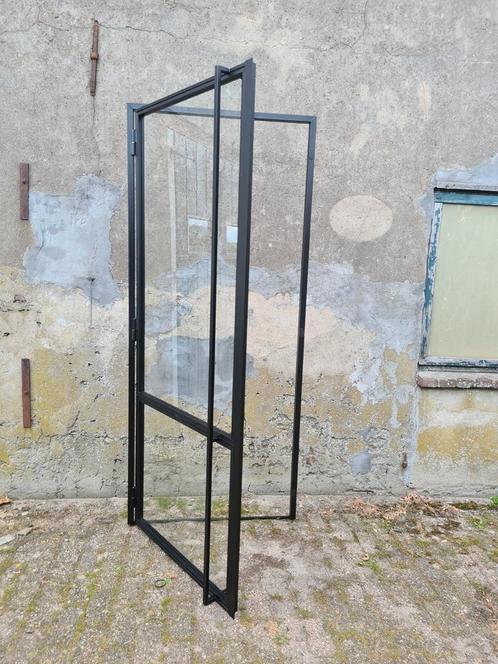 Op voorraad. Stalen deur met kozijn 93cm x 217cm, Doe-het-zelf en Verbouw, Deuren en Horren, Nieuw, Binnendeur, 215 cm of meer