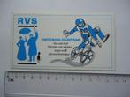 sticker Fietscross retro rvs stunt team bmx fiets cross, Overige typen, Zo goed als nieuw, Verzenden