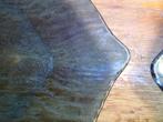 8 glazen borden vis vorm in blauw, Ophalen of Verzenden
