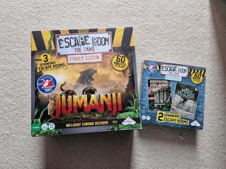 Escape room the game, Hobby en Vrije tijd, Gezelschapsspellen | Overige, Zo goed als nieuw, Een of twee spelers, Drie of vier spelers
