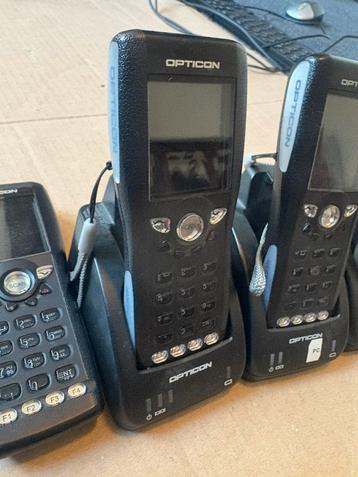 4x Opticon OPH-1005 Scanners 3x Docking Station CRD-1006 beschikbaar voor biedingen