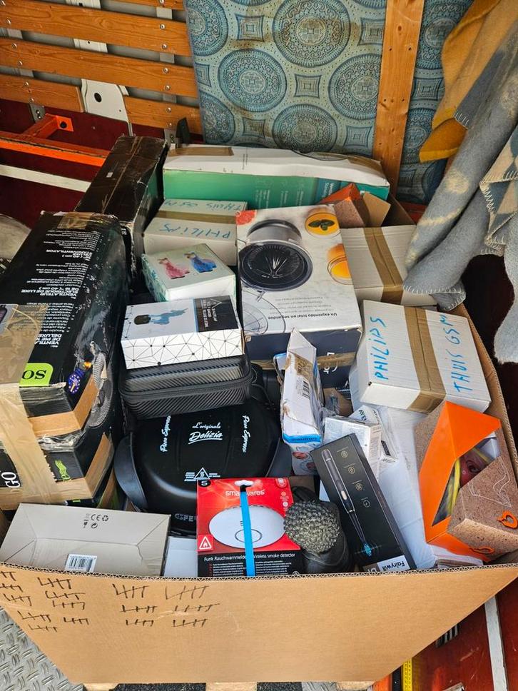 Pallet vol Electro Retouren - Opkoper Gezocht!, Diversen, Rommelmarktspullen, Ophalen