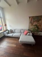 Hoekbank / Loungebank met chaise longue – lichtgrijs, Ophalen, 250 tot 300 cm, Gebruikt, Driepersoons