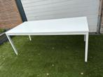 Eettafel Jysk wit  L 2m en B 1m., Huis en Inrichting, Tafels | Eettafels, Ophalen of Verzenden, Gebruikt