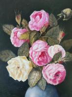 Emile Geudens (1926-2011) - Stilleven met rozen, Antiek en Kunst, Kunst | Schilderijen | Klassiek, Ophalen of Verzenden