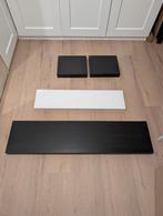 Ikea Lack wandplanken - 3 zwart/bruin - 1 wit, Ophalen, Gebruikt