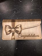 Houten Kaart met Gefeliciteerd Bericht, Ophalen of Verzenden, Nieuw, Overige thema's, Blanco kaart of Basiskaart