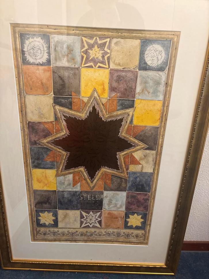 Stella (Zon) - Theo Schildkamp, Verkerke, Antiek en Kunst, Kunst | Schilderijen | Klassiek, Ophalen of Verzenden