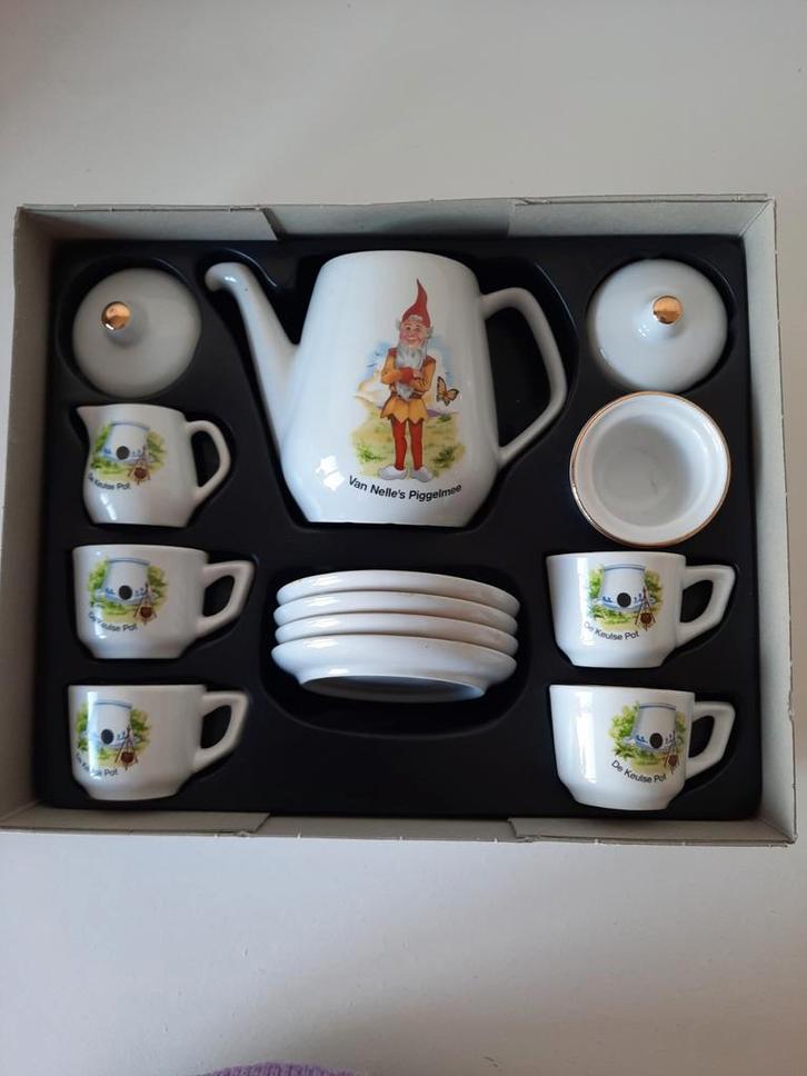 Van Nelle, Piggelmee Porseleinen Kinderservies, Kinderen en Baby's, Speelgoed | Babyspeelgoed, Gebruikt, Overige typen, Ophalen of Verzenden