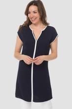 Joseph Ribkoff blauw kort jurkje met witte bies 38/40 38431, Blauw, ., Joseph Ribkoff, Ophalen of Verzenden