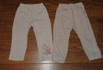 2 wit licht roze tricot pyjama broekje broek Baby Club 92, Kinderen en Baby's, Kinderkleding | Maat 92, Broek, C&A, Meisje, Nieuw