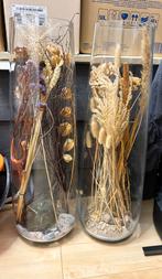 Glazen decoratie vaas / vazen 65 CM met inhoud / Ikea, Huis en Inrichting, Woonaccessoires | Stolpen, Ophalen, Zo goed als nieuw