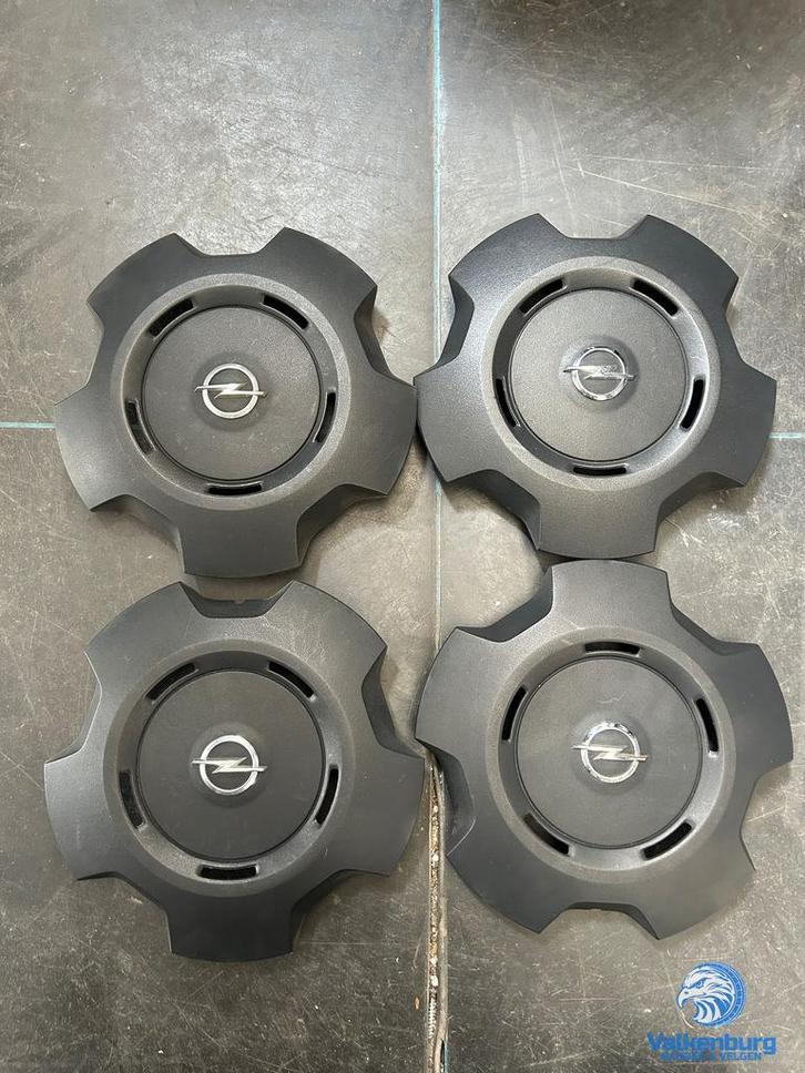 ORIGINELE Opel Vivaro B naafkap naafdop wieldop set zwart ch, Auto diversen, Wieldoppen, Gebruikt, Verzenden