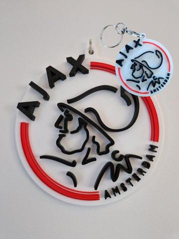 Uniek 3d geprint AJAX logo met gratis sleutelhanger  beschikbaar voor biedingen