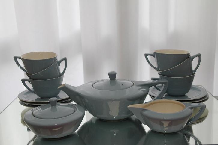 Theeservies Petrus Regout Maastricht, model Ineke, Antiek en Kunst, Antiek | Servies compleet, Ophalen