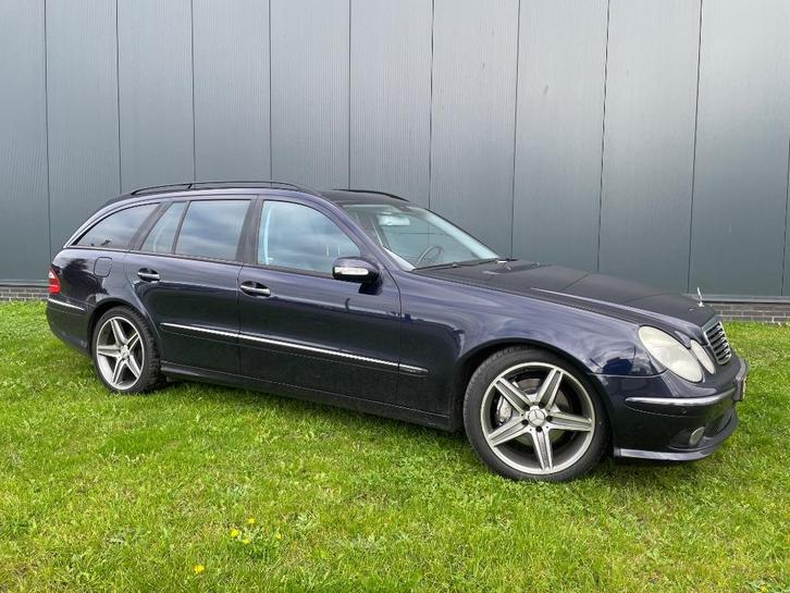 Mercedes-Benz E-Klasse 5.0 E500 Combi AUT 2005 Blauw, Auto's, Mercedes-Benz, Particulier, E-Klasse, ABS, Airbags, Airconditioning